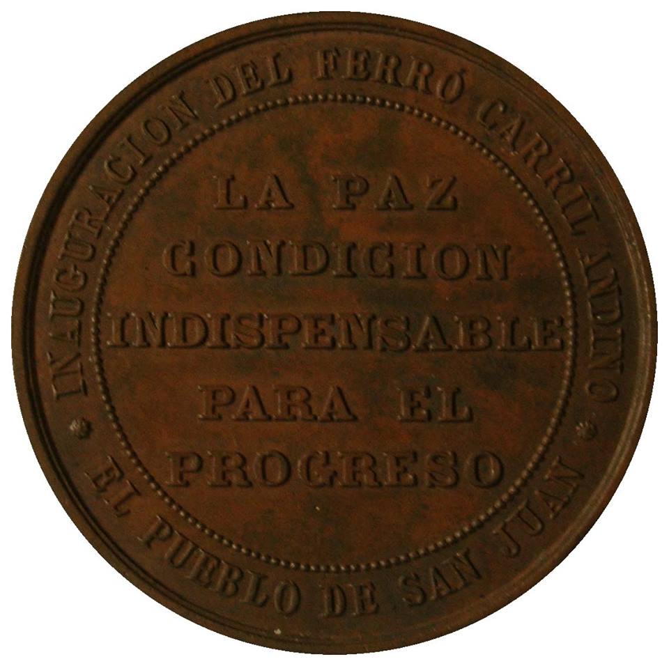 Medalla perteneciente a la colección numismática del Museo Roca – Instituto de Investigaciones Históricas
